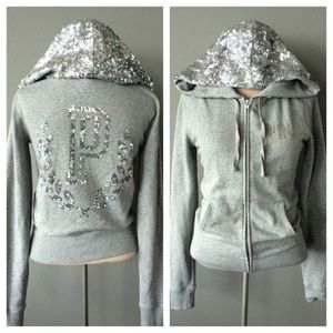 PINK VICTORIA’S SECRET MEGA BLING HOODIE